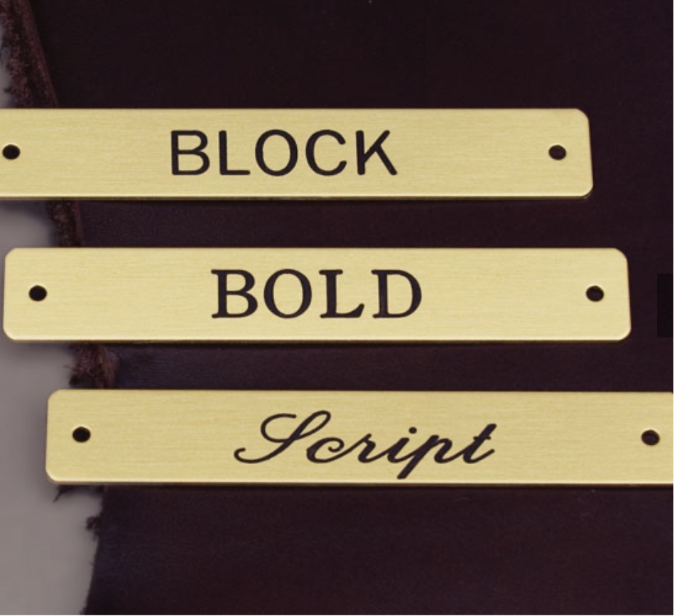 Halter Name plate - HAYLO Equestrian