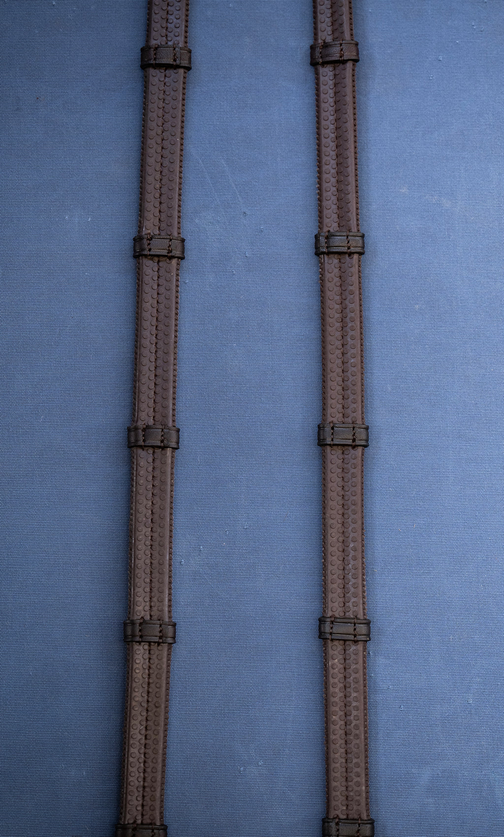 Rubber Reins with 7 Leather Loops